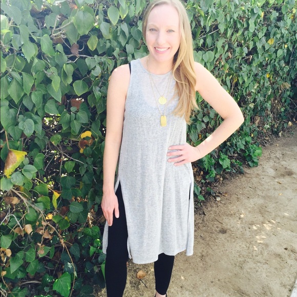 Grey Tulip Back Tunic Dress - Picture 1 of 2